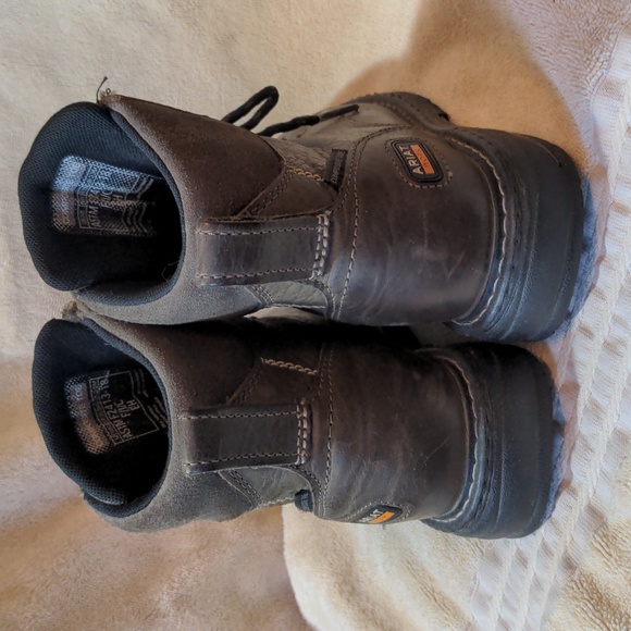Brown Ariat Composite Toe Leather Work Boots Size 6 - Picture 6 of 9